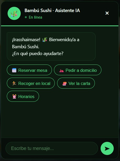 Bambú Sushi Córdoba — Web + Agente IA WhiteMoon